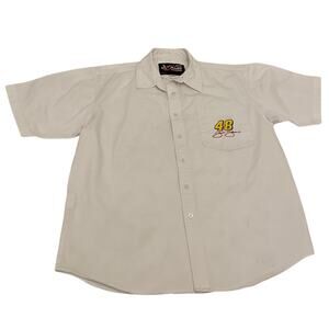 NASCAR Jimmie Johnson 48 Pit Crew Shirt Team Lowes Racing Embroidered Size Large